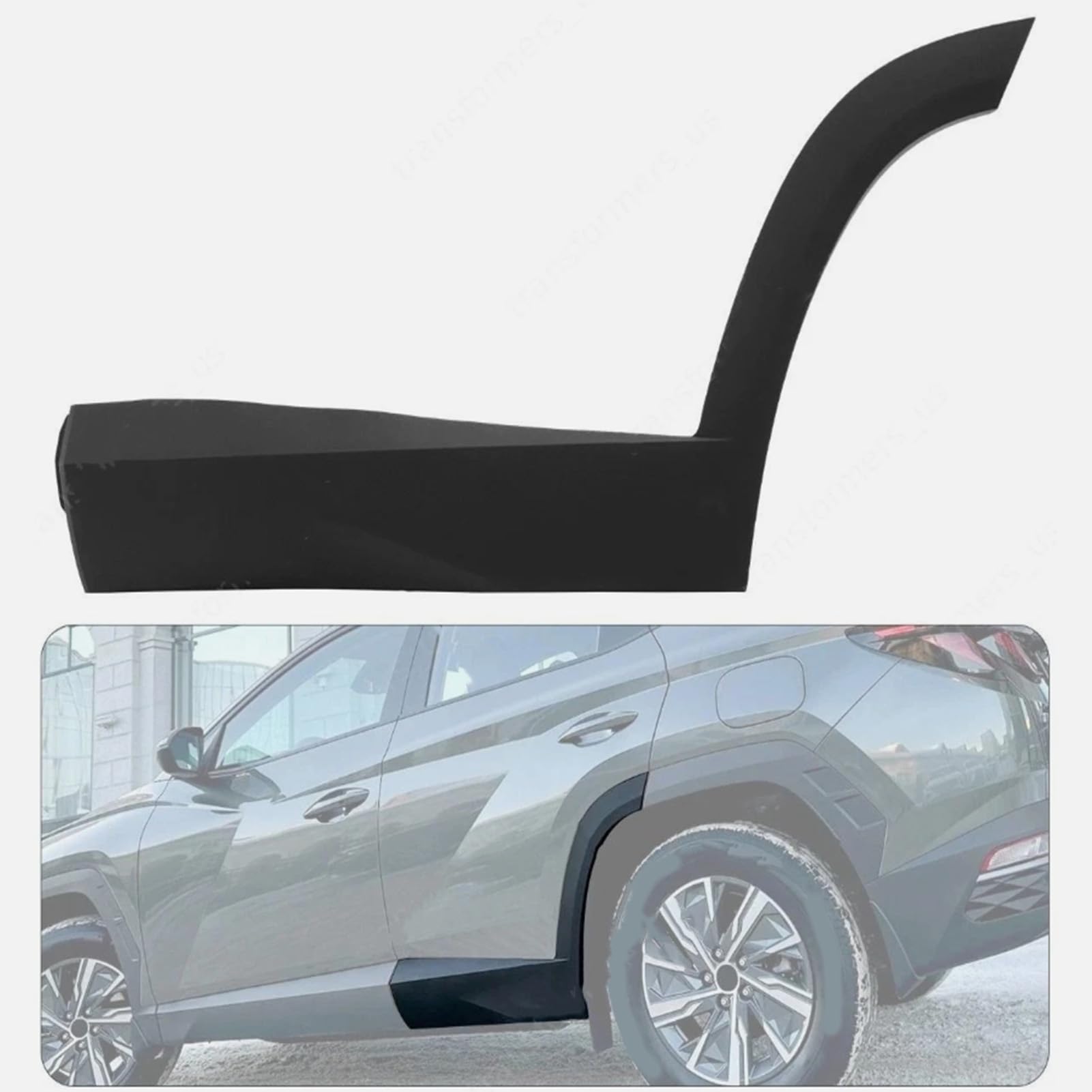 Tbest Moldura Inferior de Puerta Trasera Izquierda, Panel Lateral Lado Conductor Trasero for 2022-2024