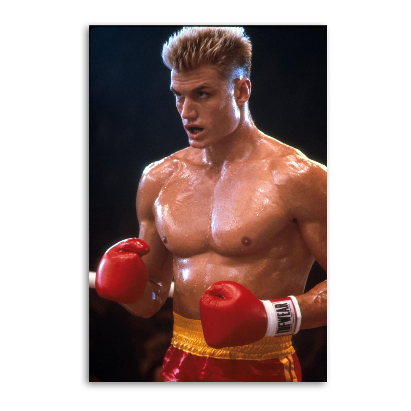 BSQ Rocky IV 1985 Dolph Lundgren As Ivan Drago Canvas Art Poster and Wall Art Picture Print Modern Family Bedroom Decor Posters 16x24inch(40x60cm)