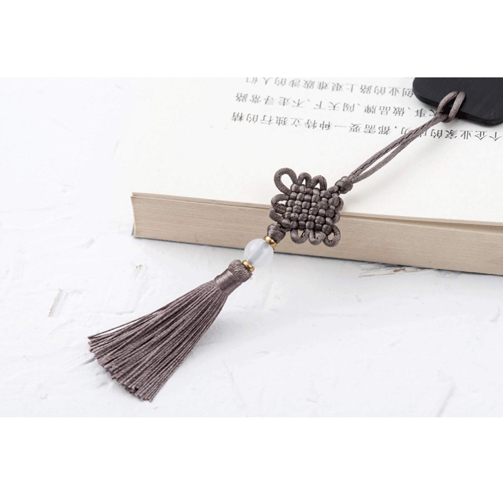 Lesezeichen Red Holz-Quaste Lesezeichen, Holz-Lesezeichen mit schönen Quasten, ist EIN einzigartiges Geschenk for Lehrer, Studenten Buch Markierungen (Color : C)