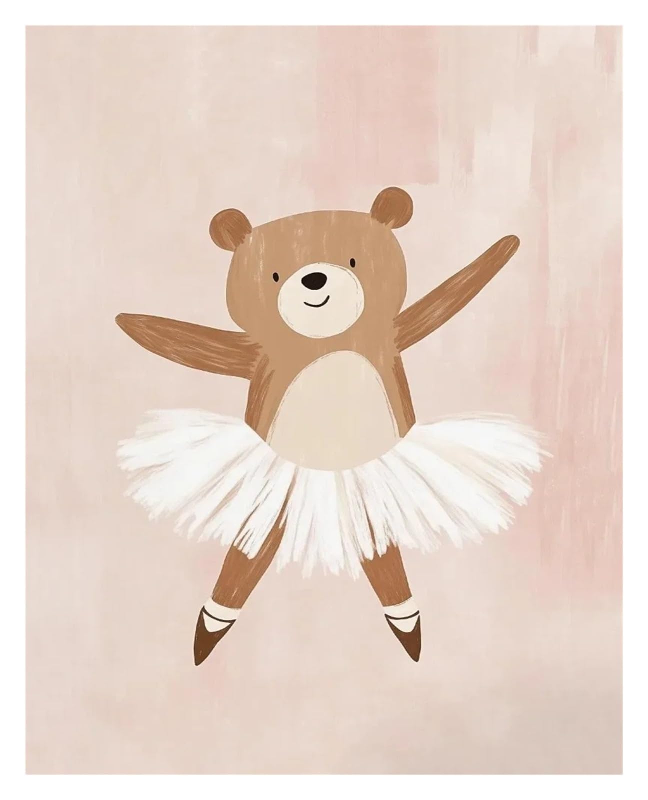 Xenite L Wal Art Canvas Prints Nordic Pink Cute Cartoon Anima Fox Unicorn Illustration Posters Prints Canvas Painting Iving Room Home Decor(,40X50cm)