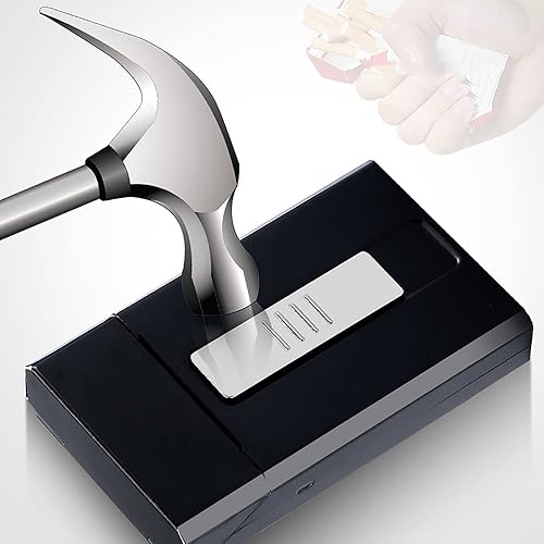 Miniatura 6 de Estuche de cigarrillos 2 en 1 con encendedor eléctrico recargable por USB, paquete de 20 cigarrillos de 3.93 pulgadas, con encendedores sin llama a