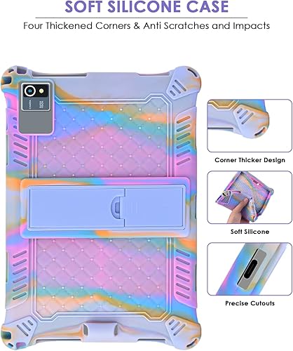 Miniatura 7 de DETUOSI Okaysea - Funda de silicona para tablet de 10.1 pulgadas con lápiz capacitivo y correa para el hombro, Moderness 10.1 pulgadas, funda