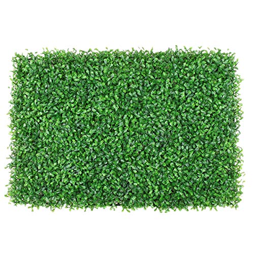 CuteLife Artificial Hedges Panels Artificial Boxwood Hedge Mat Plant Panels Privacy Screen UV Protected Outdoor Indoor Patio Garden Home Use 12 Pieces (Color : Green, Size : 60x40cm)