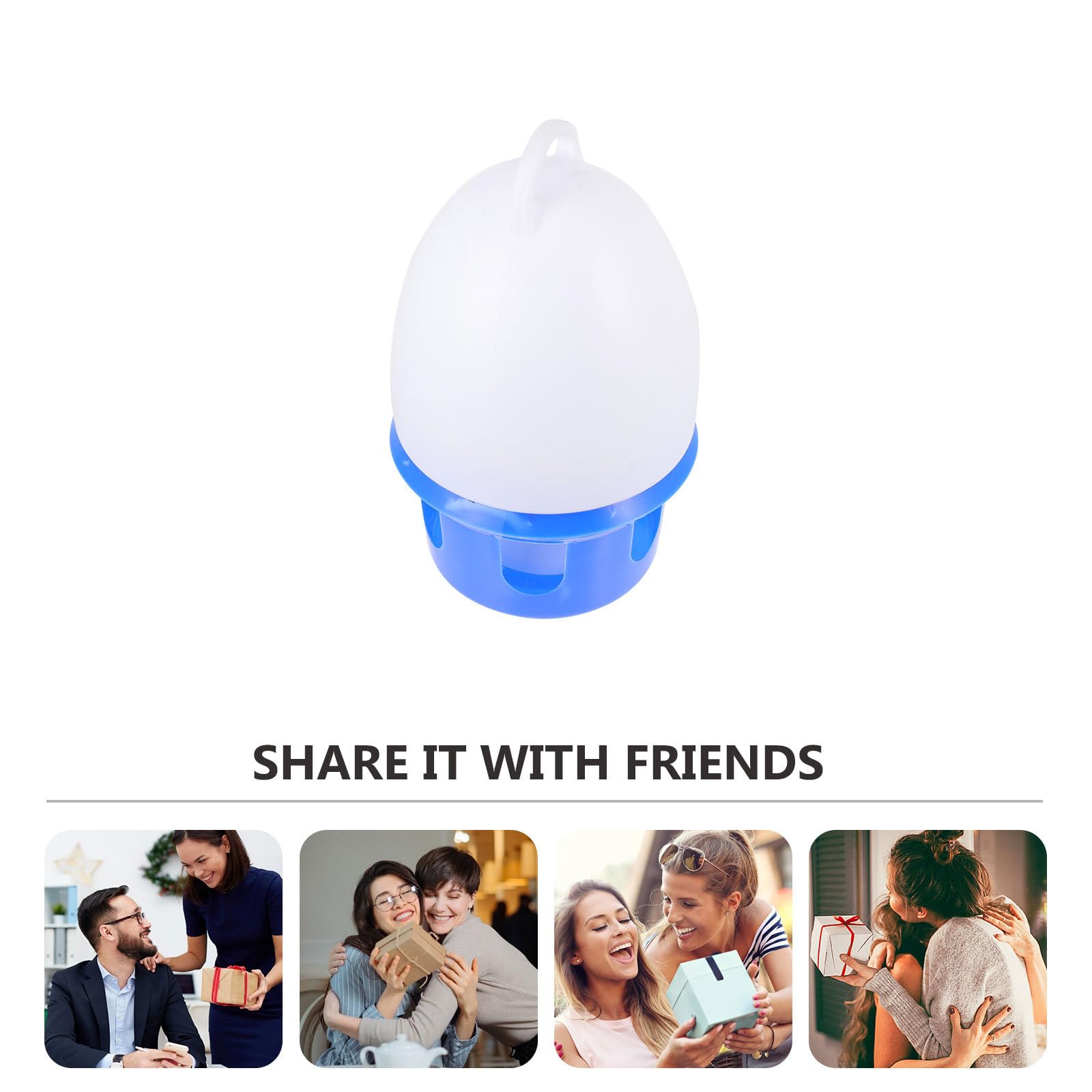 Artibetter Abreuvoir Suspendu pour Pigeons 10l avec Poignée Bleu et Blanc, Distributeur d'eau en Plastique, Mangeoire Pratique pour Oiseaux de Compagnie, Usage Intérieur et Extérieur