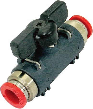 Amazon Co Jp 新潟精機 Behaus 日本製 ボールバルブ チューブ外径 8mm Bvu 0808 産業 研究開発用品