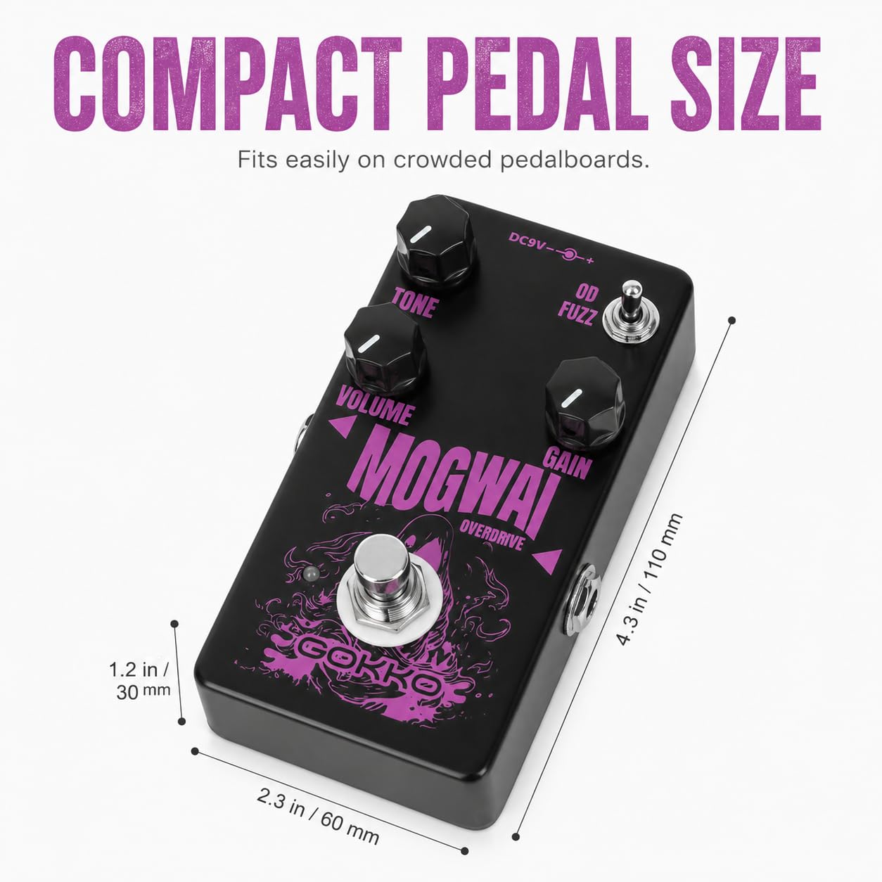 Amazon | GK-61 Mogwai オーバードライブ ギターペダル – エレキギター
