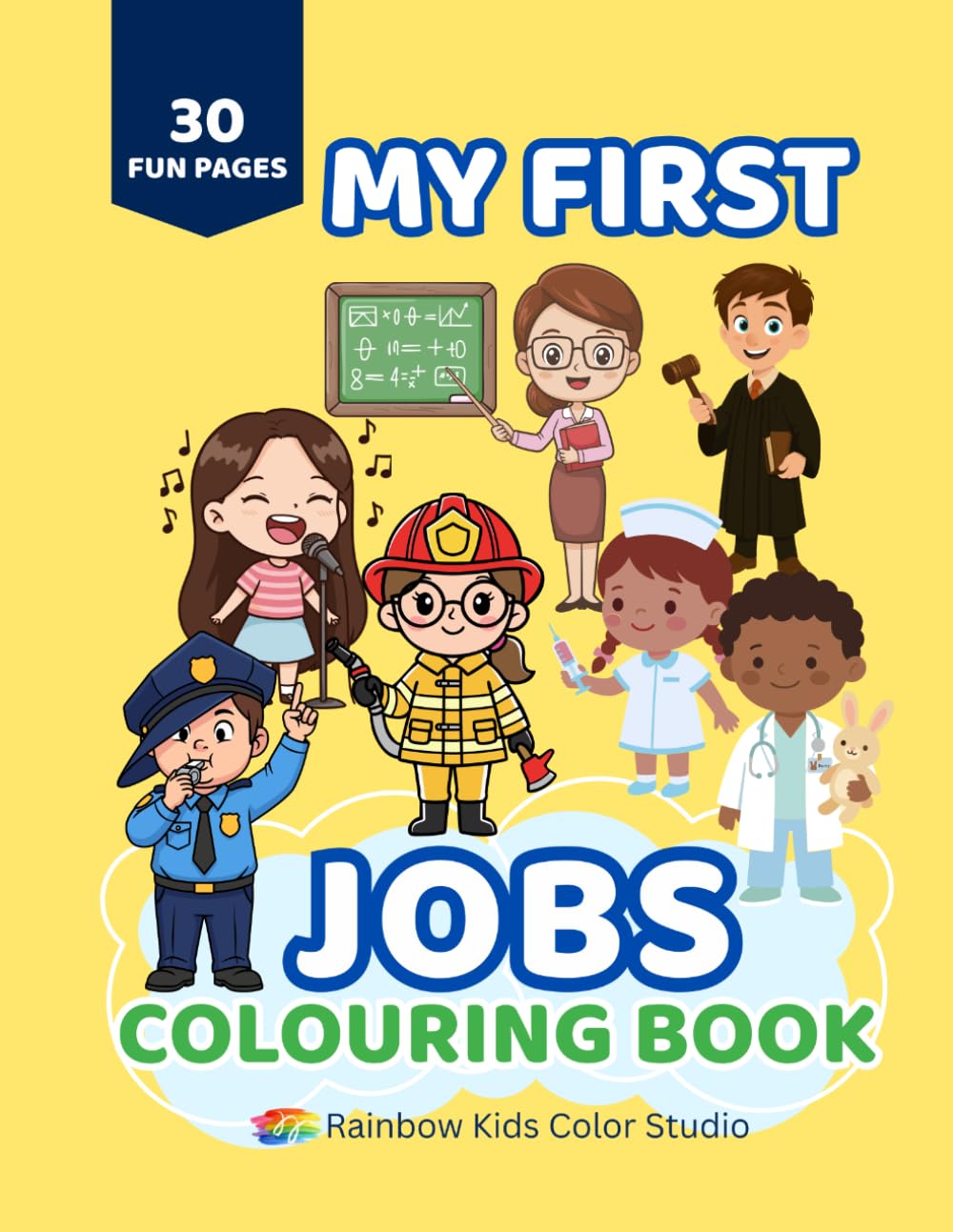 My First Jobs Coloring Book for Toddlers/Preschoolers