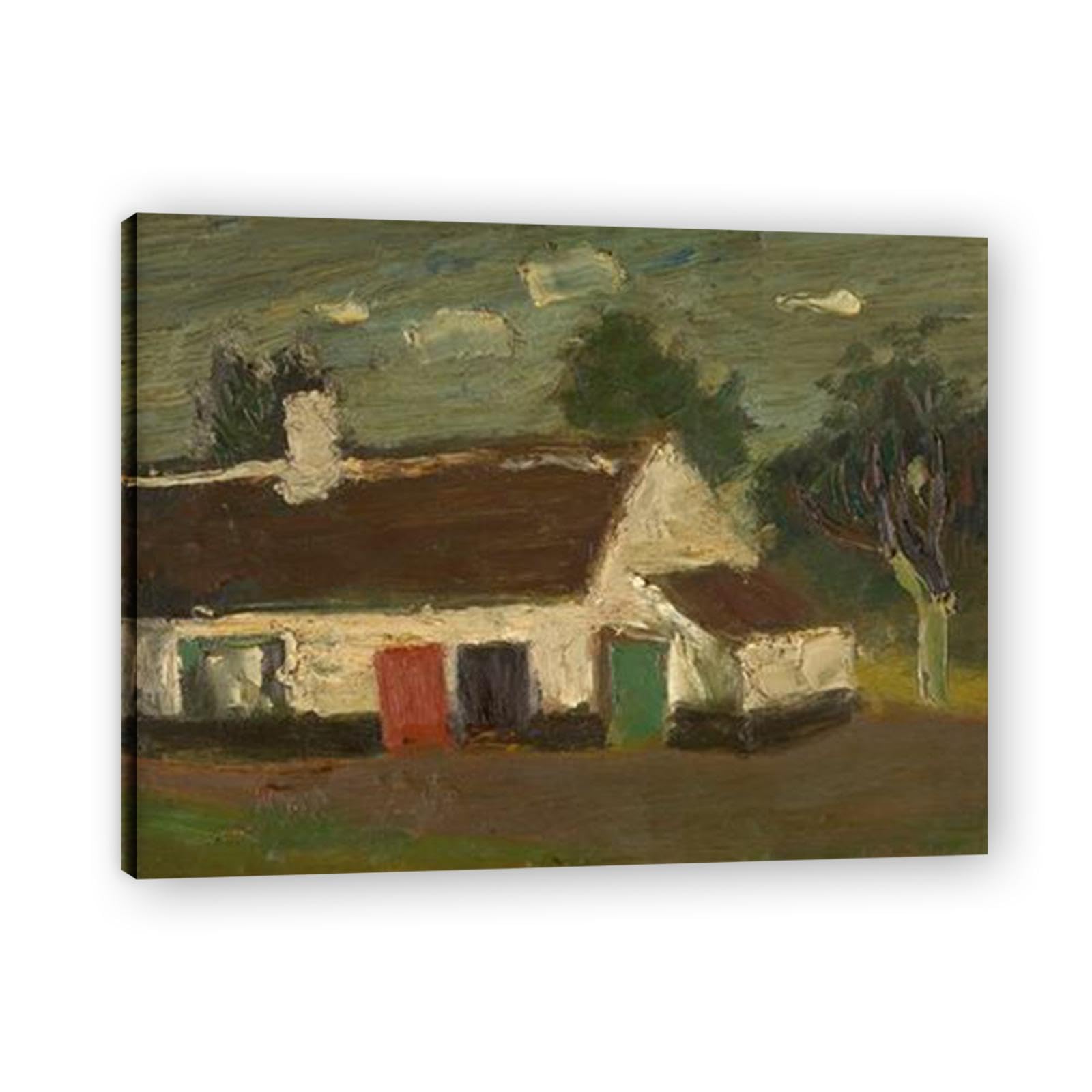 Toile murale de ferme ancienne grange paysage rustique - 7