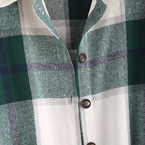 Zaful Womens Casual Plaid Shacket Button Down Collared Long Sleeve Shirts Fall Jacket 2022 Shackets With Pockets #TOP4
