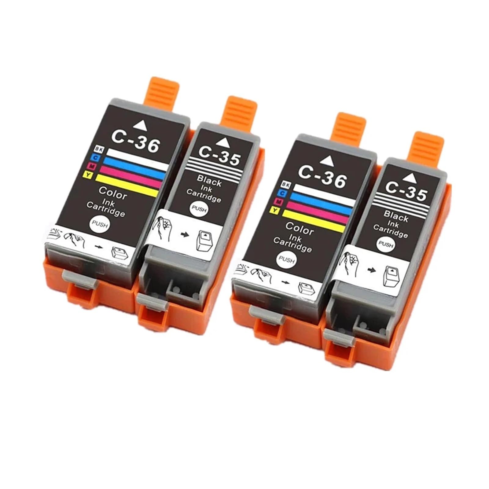 Cartuchos de Tinta PGI-35 CLI-36 compatibles con Canon IP100B IP100 Mini