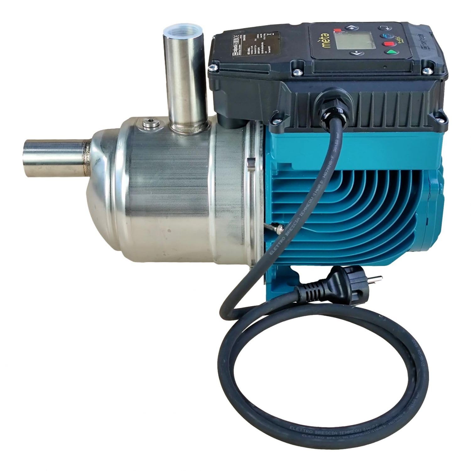 Bomba eléctrica autocebante CALPEDA Meta Small Monofásica 0,87 HP/0,65 kW – Suministro de agua – Bombea agua – Aumentar la presión del agua