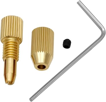 0.8mm-1.5mm Brass Drill Chuck Mini Electric Drill Bit Collet Micro Twist Drill Wrench with Rotary Tool
