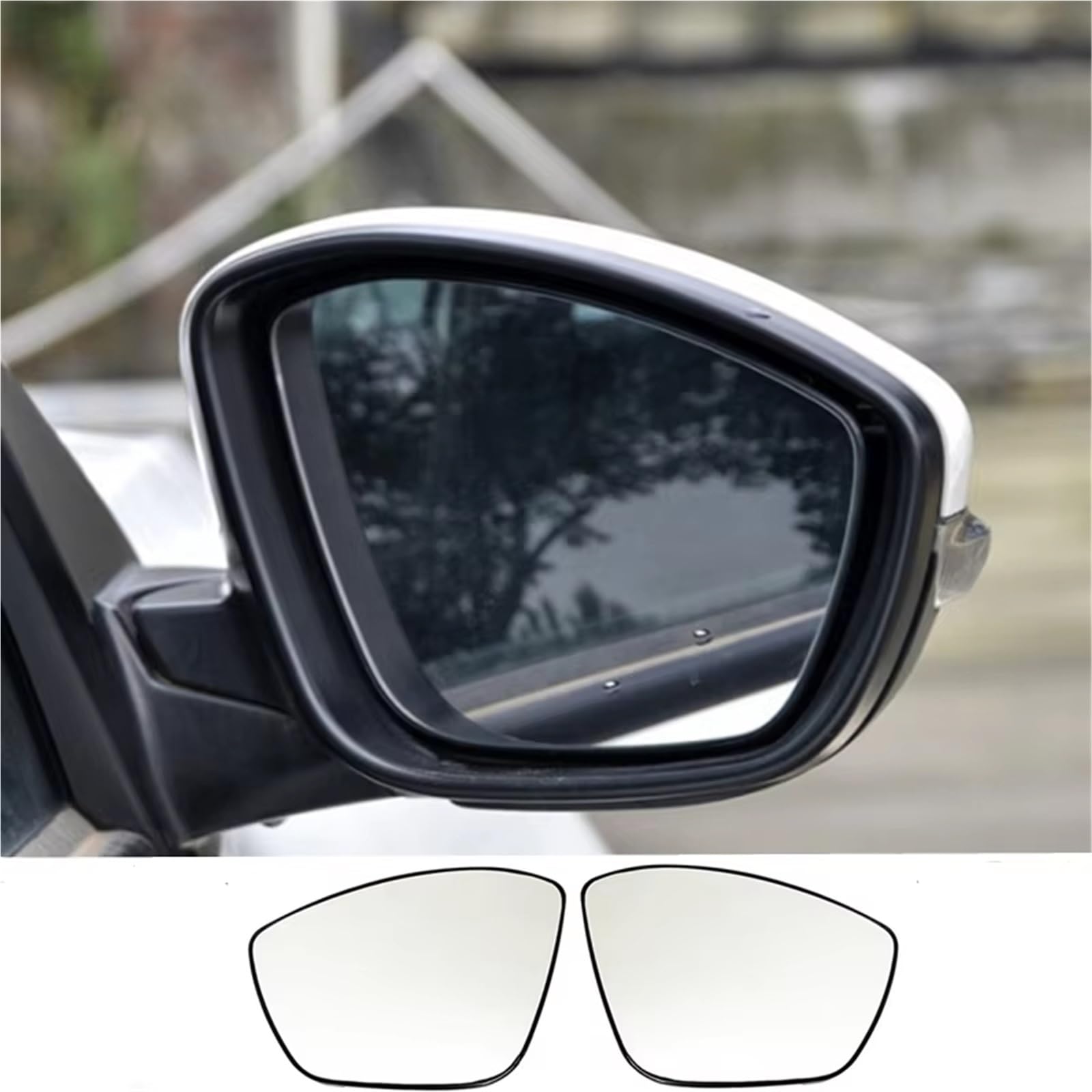 Voiture Verre Rétroviseur Compatible Avec Peugeot Pour 208 301 308 2008 2012 2013 2014 2015 2016 2017 2018 2019 Latéral Verre De Remplacement Pour Rétroviseurs De Voiture(Pair)