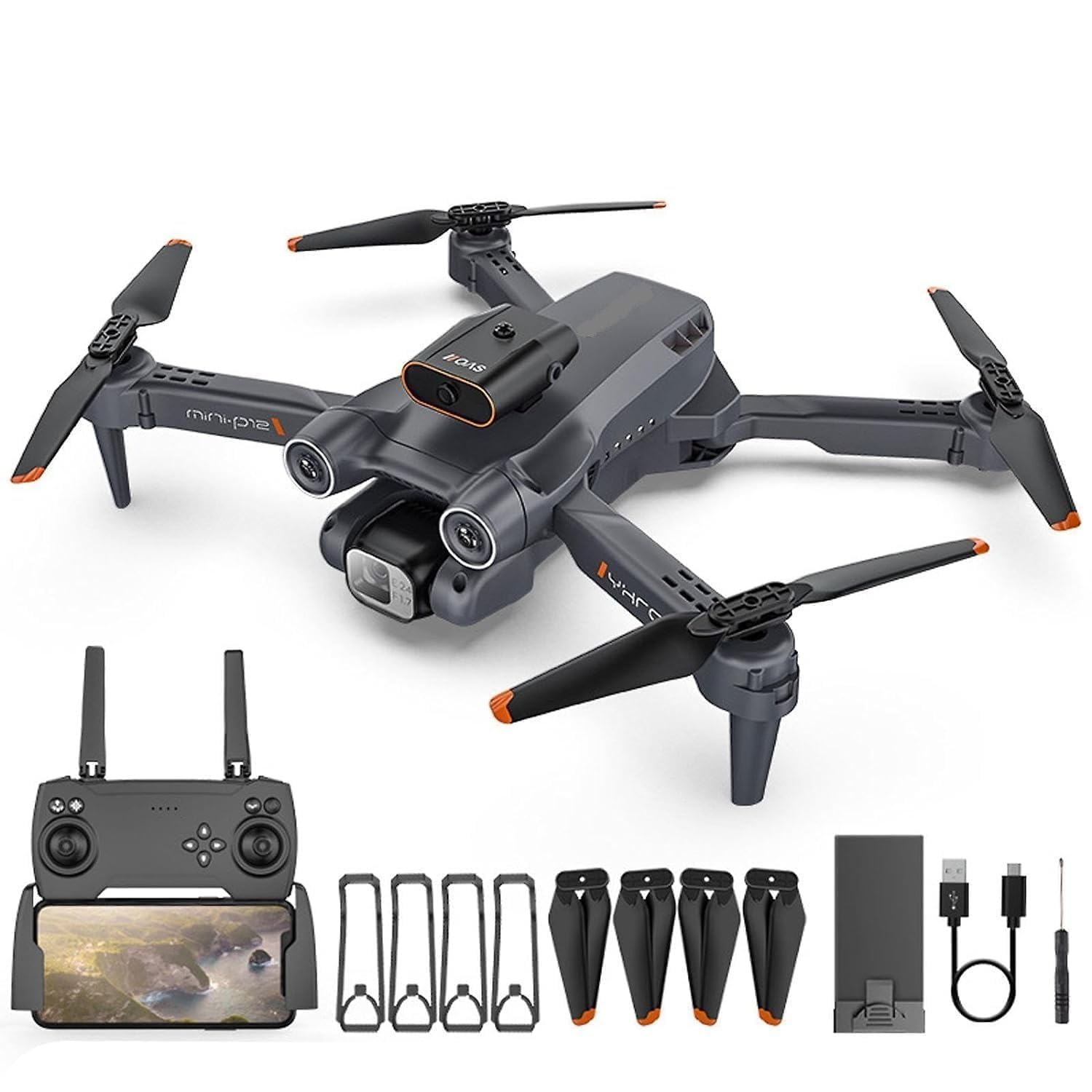 Ramus F6-Multi-Feature-F6-Drone-Camera-4K-1080P-120-Fodable-Remote-Control-F6-Drone-Wifi-Hd-1080P-Fpv-Dual-Camera-Version-Position-Locking-Drone-120�Wide-Angle-Camera-Foldable-RC-Drone-(Multicolor) (B0CWTWT17V) Amazon Price History, Amazon Price Tracker