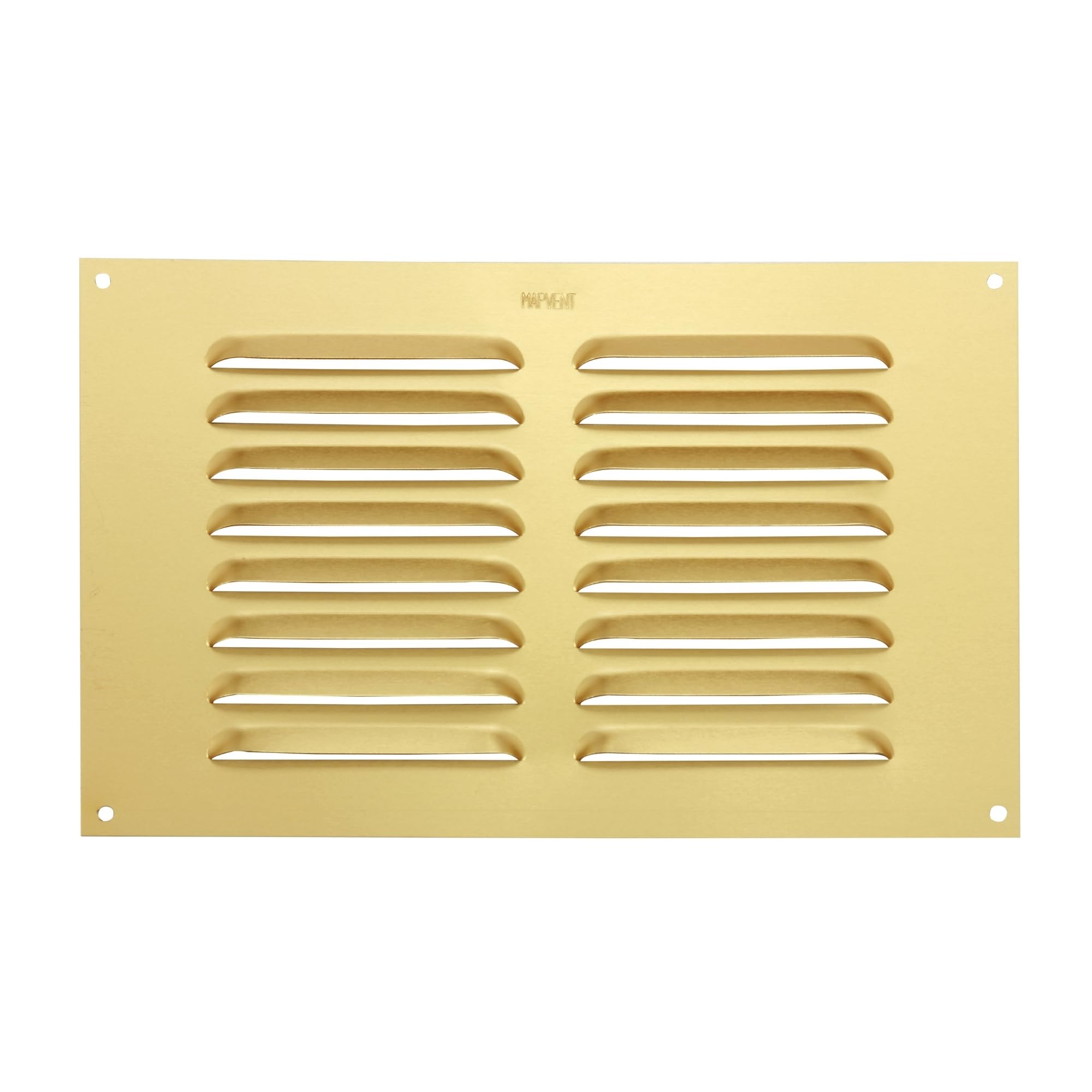 Map Gaa (Gold) Metal Air Vent Cover, Suitable For Venting Gas Appliances Ventilation Internal External Wall, For Openings 9 X 6" (229 X 152Mm), Gold