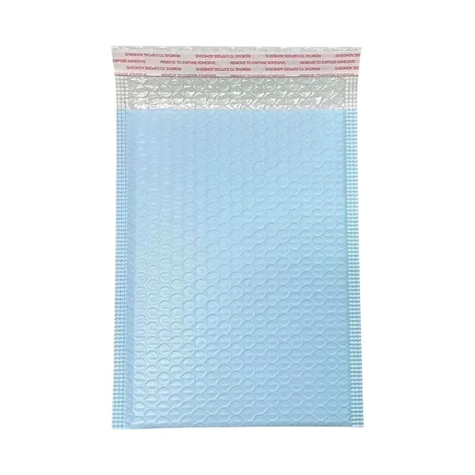 versandtaschen 20 Stück Poly Bubble Mailer Gepolsterte Umschläge Selbstklebend(15x20cm Blue)