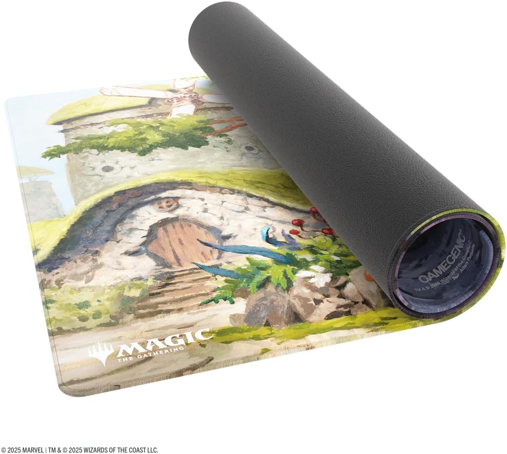 Gamegenic Magic: The Gathering Lorwyn Eclipsed Shiny PLAYMAT - Temple Garden Design, Premium 61×35 cm Playmat with Shiny Ultra-Fine Surface, Flat Stitching & 2mm Cushioning