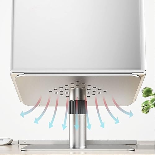 Miniatura 4 de Soporte de brazo para monitorsoporte para monitor de aleación de aluminio, base de computadora portátil de altura ajustable de 11 a 15.6 pulgadas,