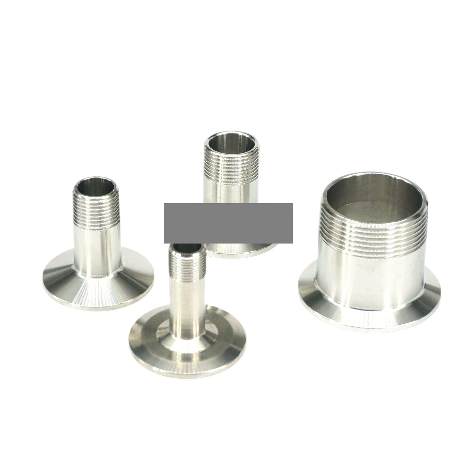 1 szt. 0,6 cm gwint zewnętrzny BSPT x 3,8 cm Tri Clamp 304 złączka do rur ze stali nierdzewnej armatura hydrauliczna