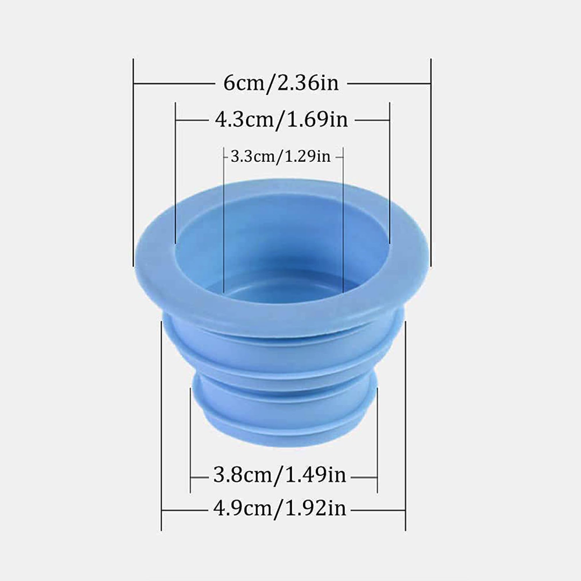 ARQIVO® Drain Pipe Seal Deodorant Hose Plug,Durable TPR Sewer Ring Connector for Bathroom, Laundry, Washing Machine & Kitchen Cleaning Tools (Pack of 2)