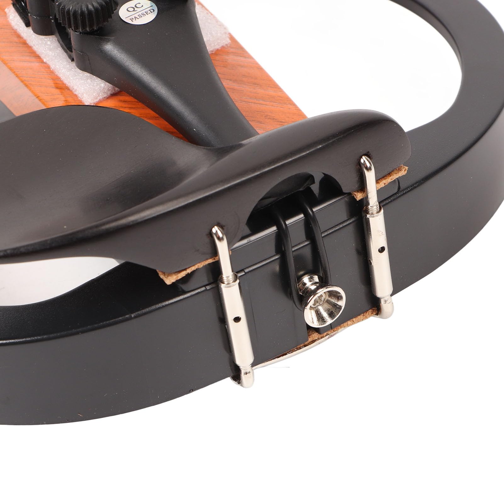 Focket Violino Elettrico, Funzione Silenziosa Qualità del Suono Regolabile Fibra di Carbonio Legno d'acero 4 4 Violino a Grandezza Naturale con Pickup Incorporato Poggiaspalla per Cuffie per