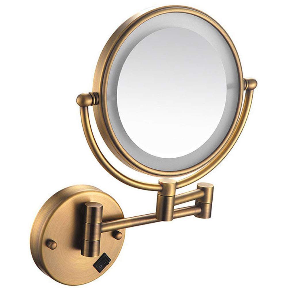 Miroir cosmétique LED mural pour simplifier votre routine beauté matinale dans la salle de bain