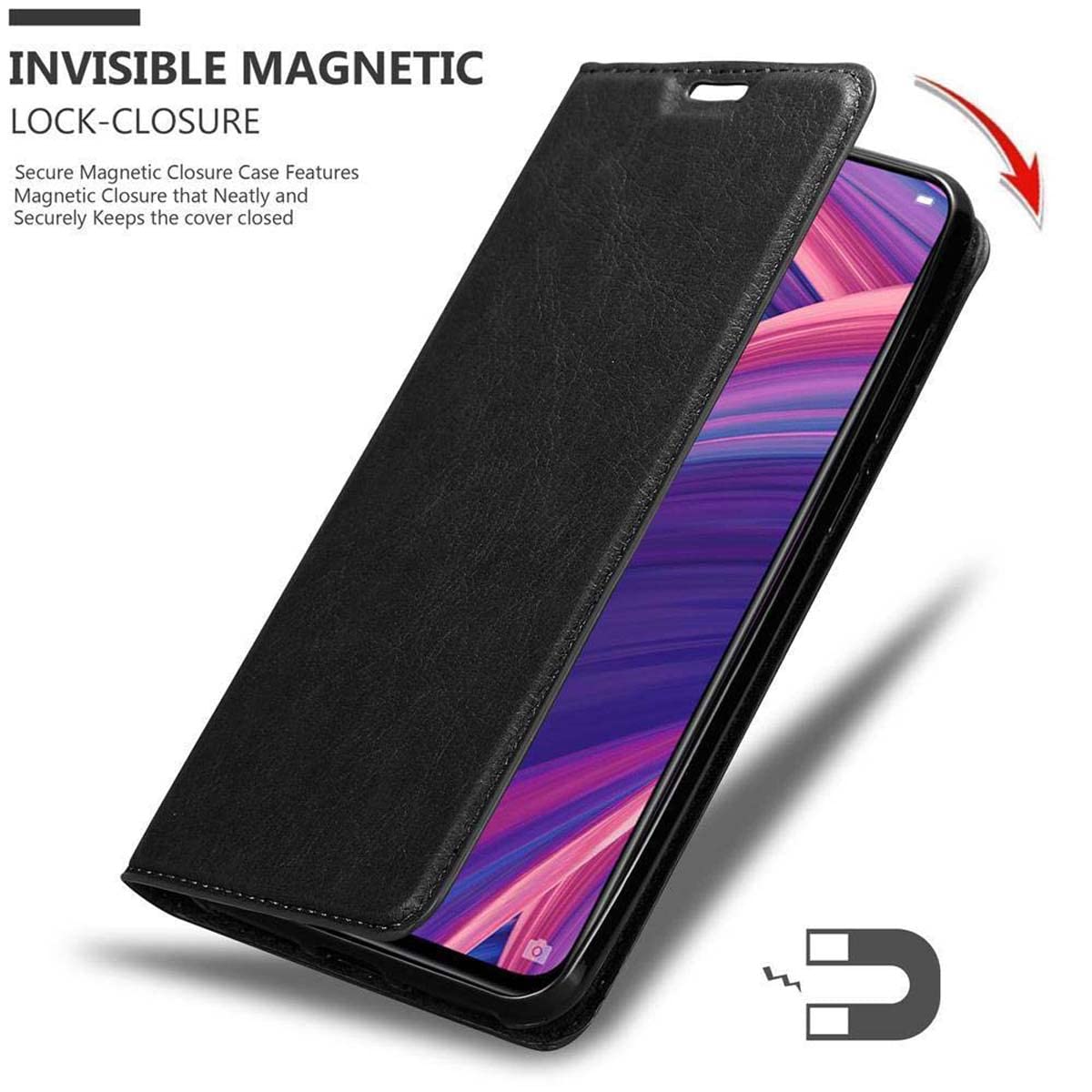 Custodia per Oppo R17 NEO Portafoglio Cover Ecopelle Magnetica Libro