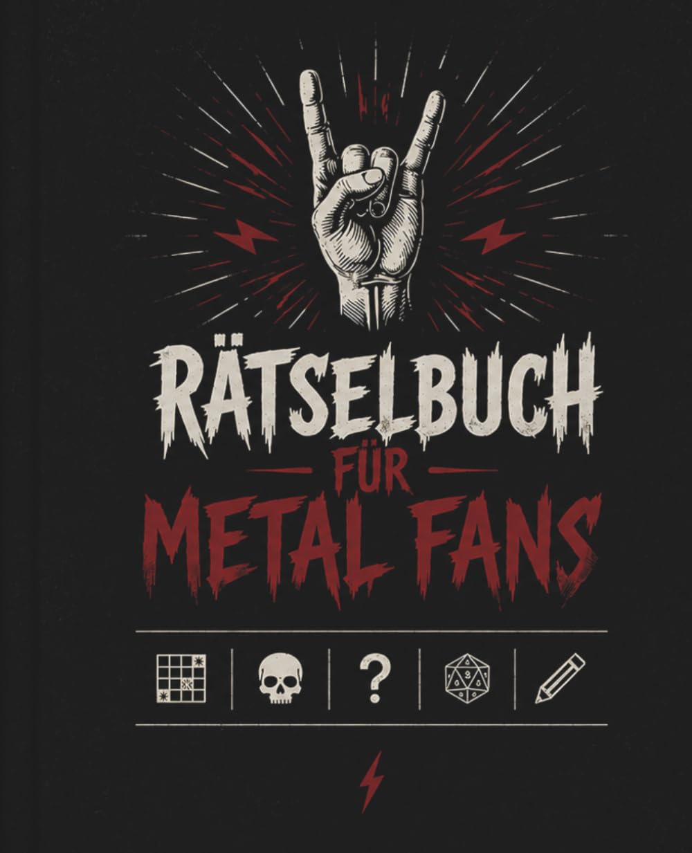 Rätselbuch für Metal Fans: Kreuzworträtsel für Metal Heads