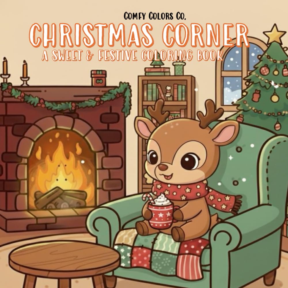 Cozy Christmas Corner: Sweet & Festive Coloring Fun