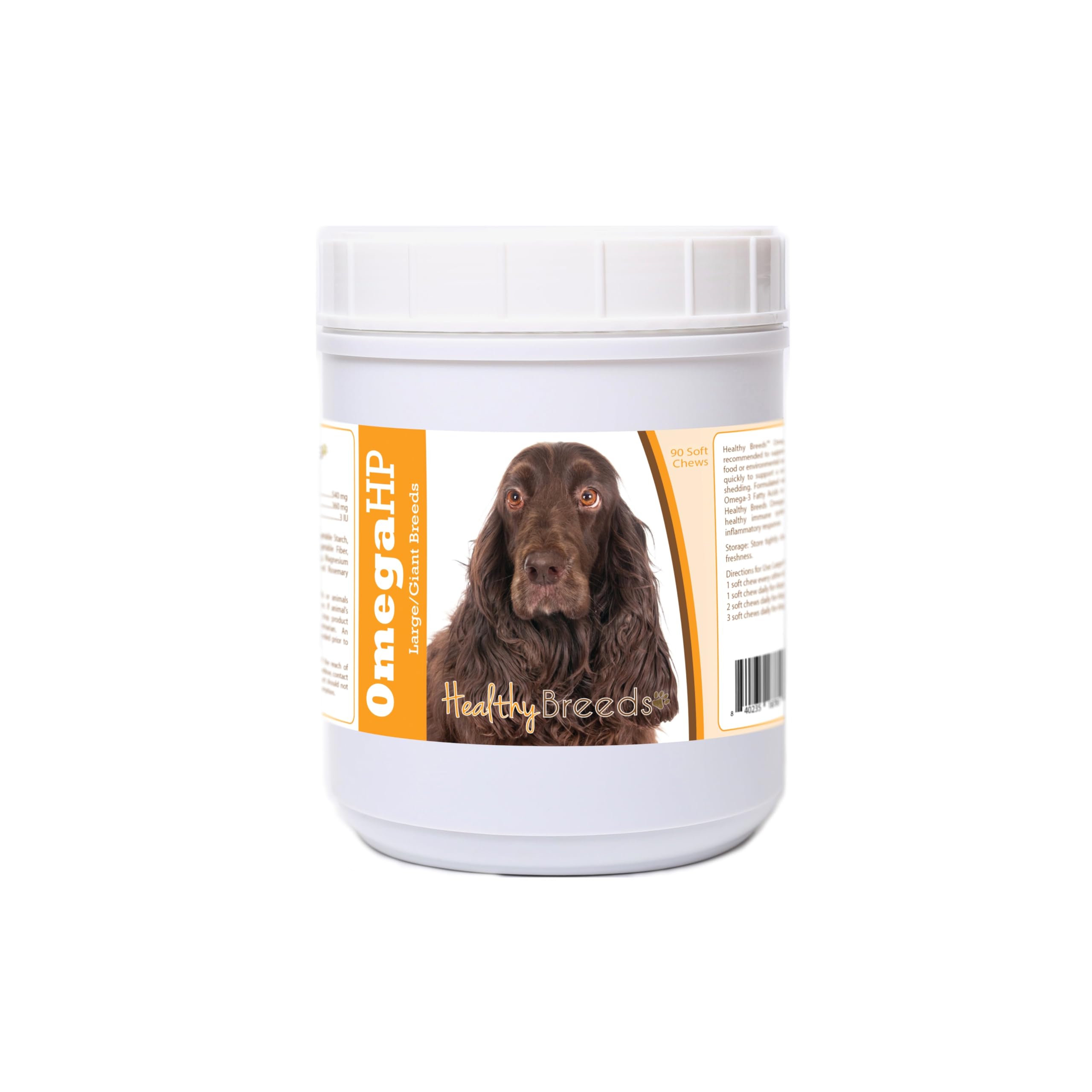 Healthy Breeds Field Spaniel Omega HP Fatty Acid Skin and Coat Support Soft Chews 90 Count