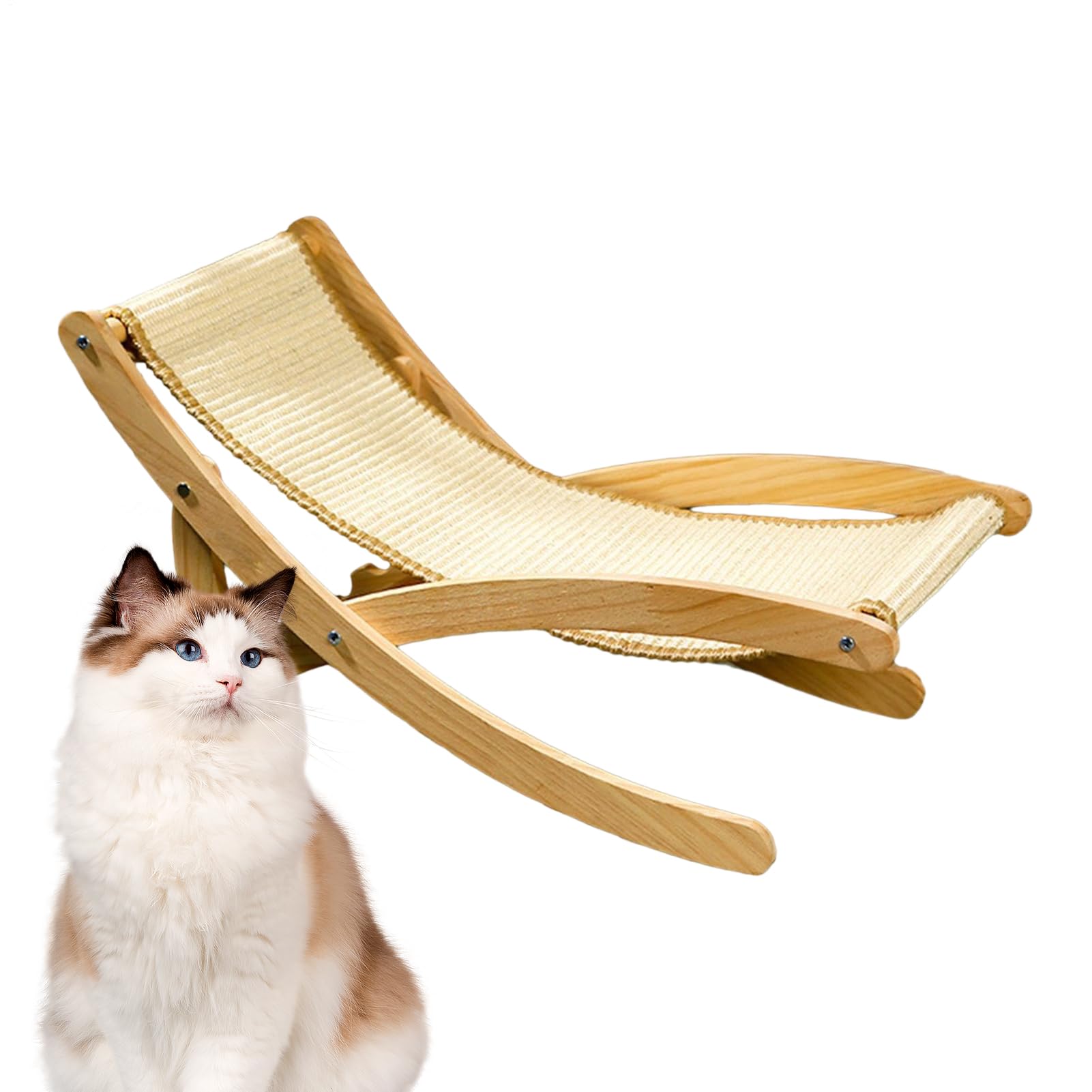 Lounger pliable confortable pour chat avec dossier inclinement réglable