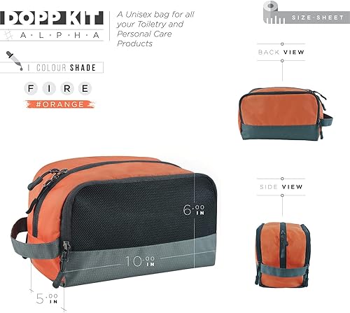 Miniatura 2 de FATMUG Bolsa organizadora de artículos de tocador para viajes, bolsa de afeitado, estuche para kit Dopp para hombre (multiusos, multicolor),