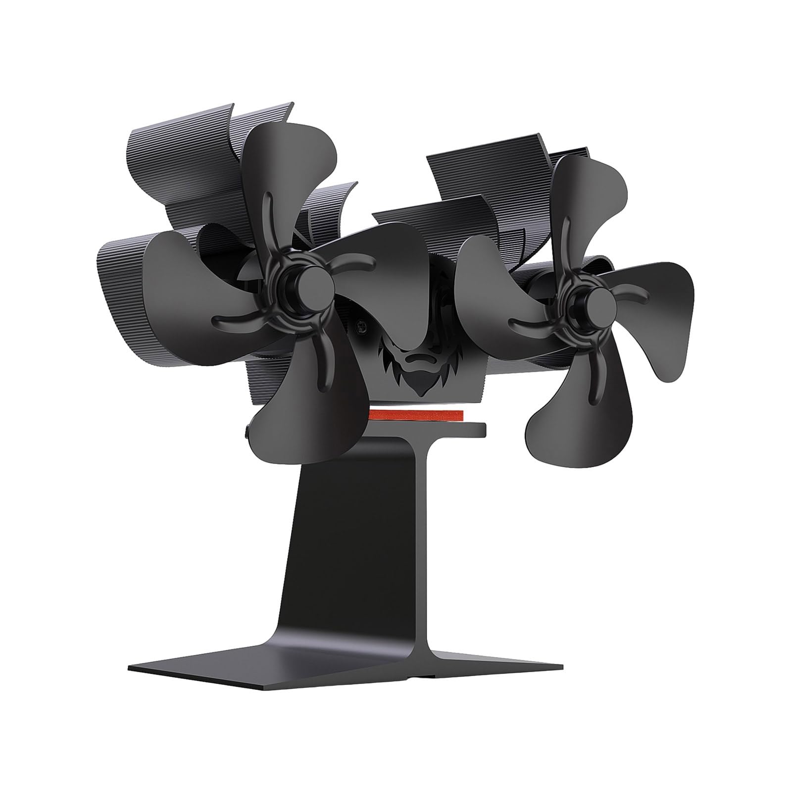 Rgybao Multicolor Head Shape Fireplaces Fan Quiet Operate Heat Powered Stove Fan For Wood Burners Efficient Heat Distribution For Wood Burners Efficient Distribution