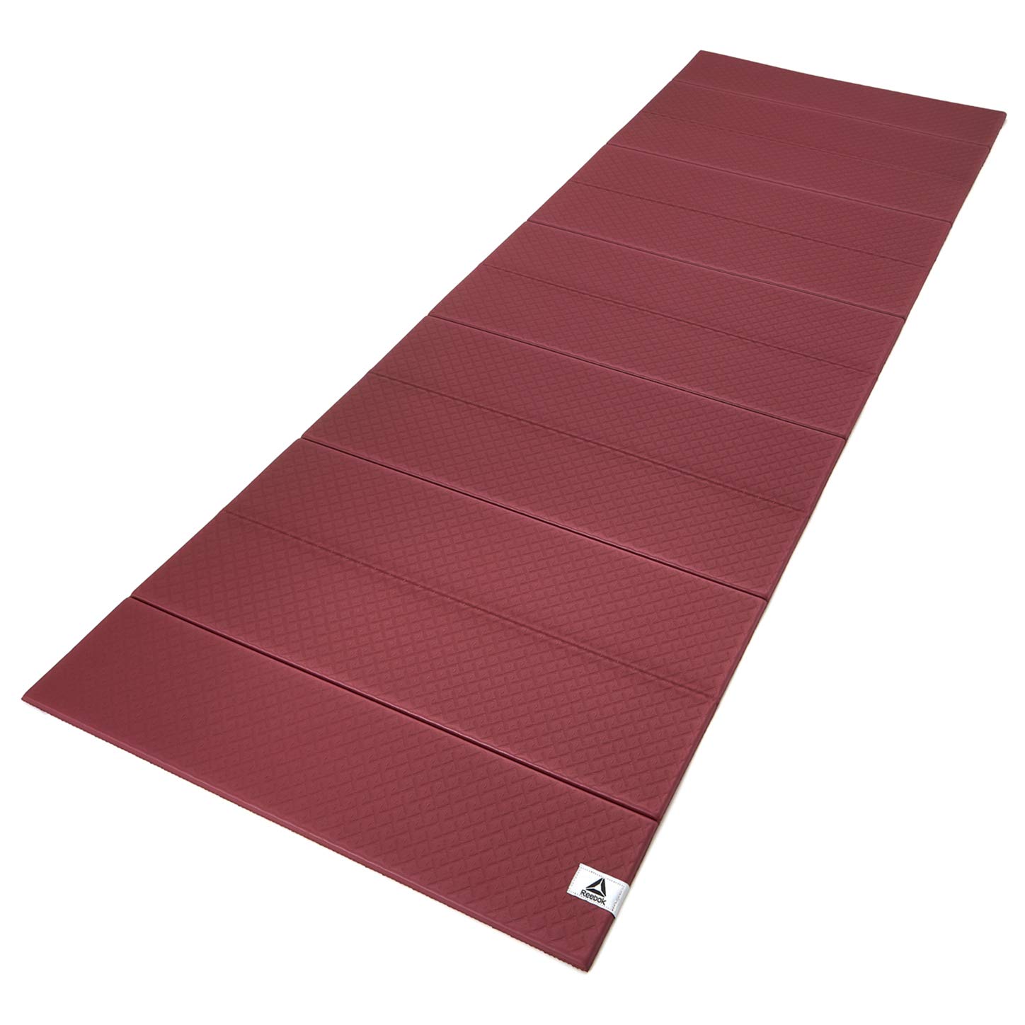 Reebok Folded Yoga Mat, Rustic Wine, 6mm