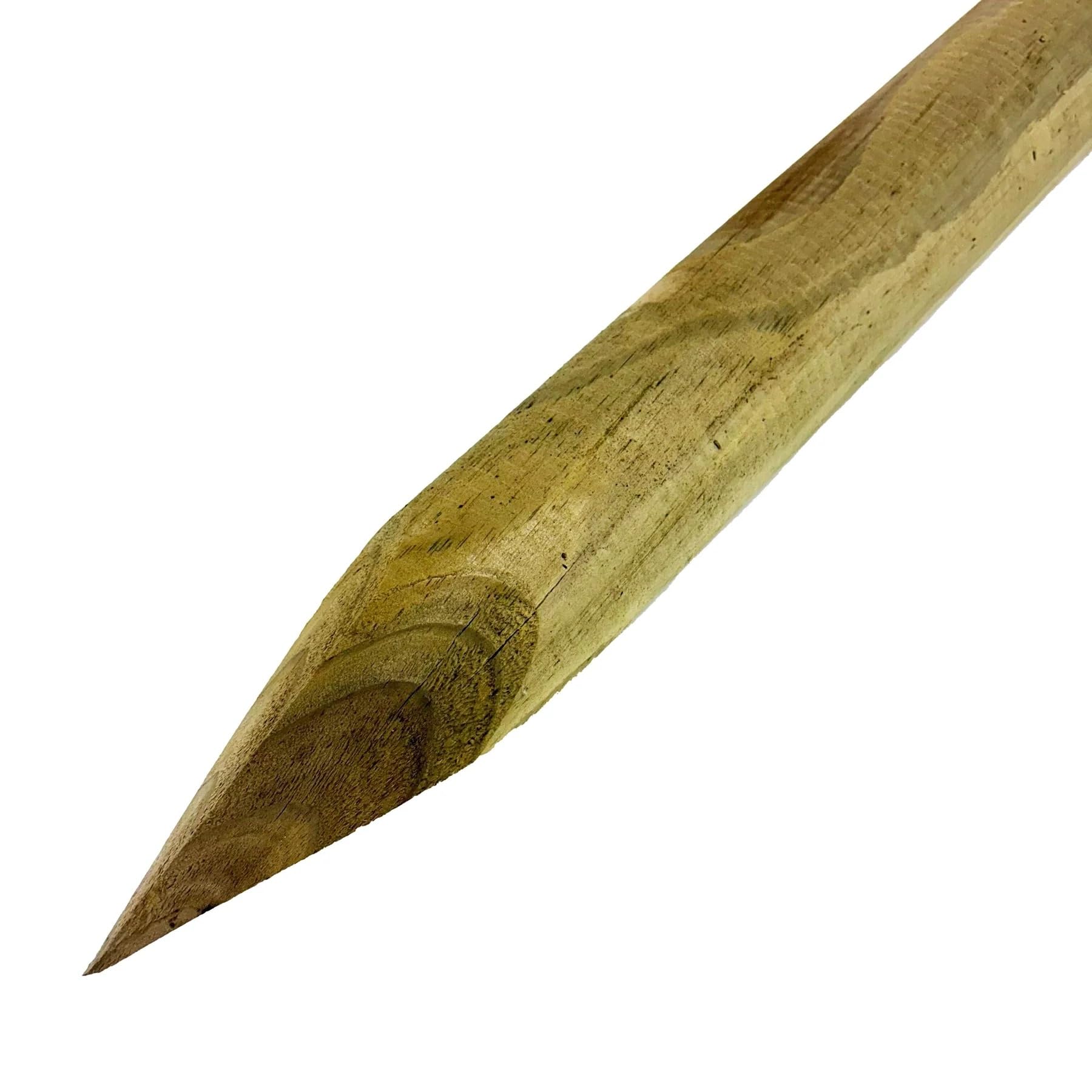 Round Pine Treated Wooden Fence Posts (Height: 2.4m(8ft))