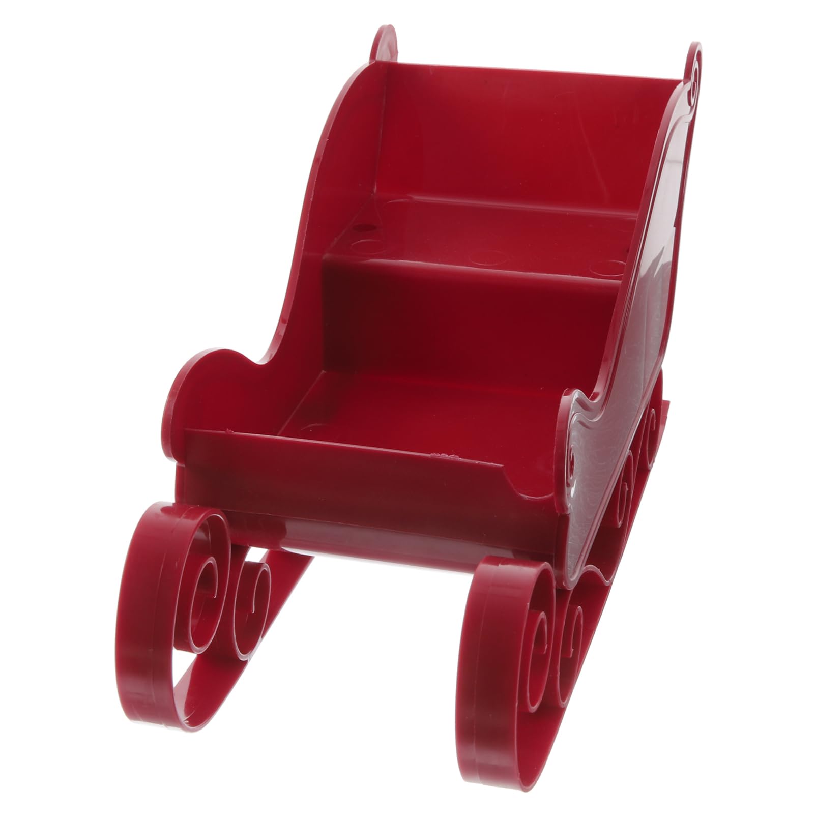 Toddmomy 4pièces Décoration De Noël Traîneau Plastique pour Sapin Ornement De Bureau Thématique Accessoire Photo pour Fêtes