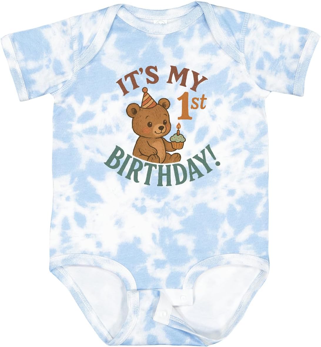 inktastic My First Birthday Bear Baby Bodysuit