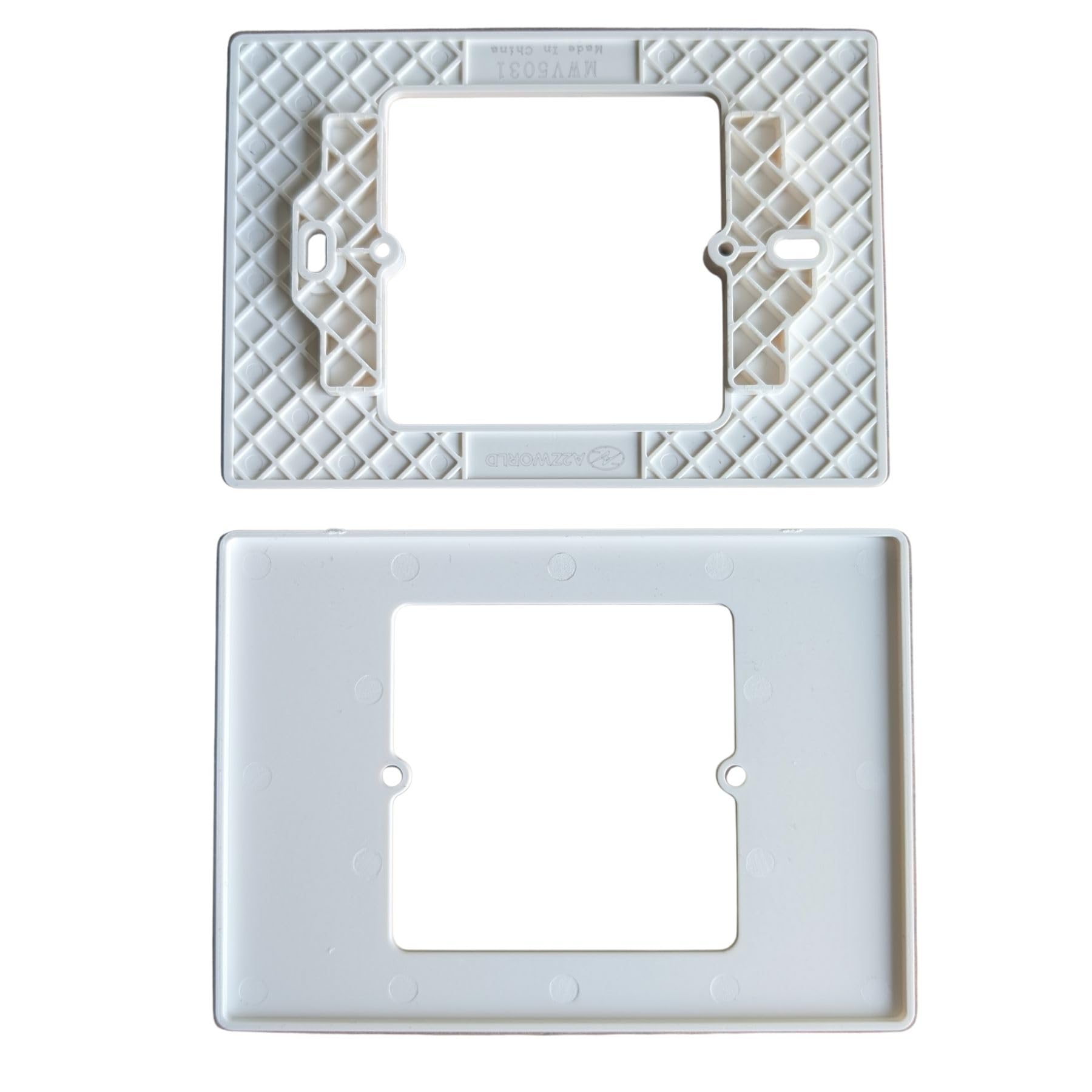 10 Kit Placca Adattatore 503 a 502 Bianco, Convertitore 503 a 502, Supporto Riduttore Slim 3.5mm, Per Installazione Termostati Smart o Moduli Quadrati 86x86, Vite Incluso