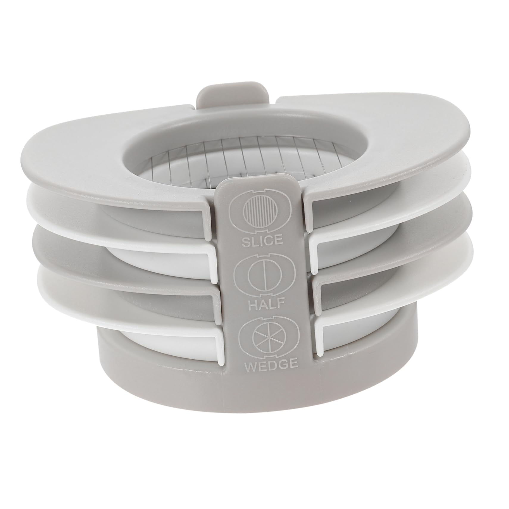 Unomor Fancy Egg Dividers 3-in-1 Egg Slicer in Stainless Steel Separation Tool