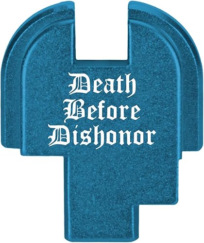 NDZ Performance Placa de cubierta deslizante trasera para Springfield Hellcat & Hellcat Pro de 0.354in de aluminio anodizado grabado con láser en