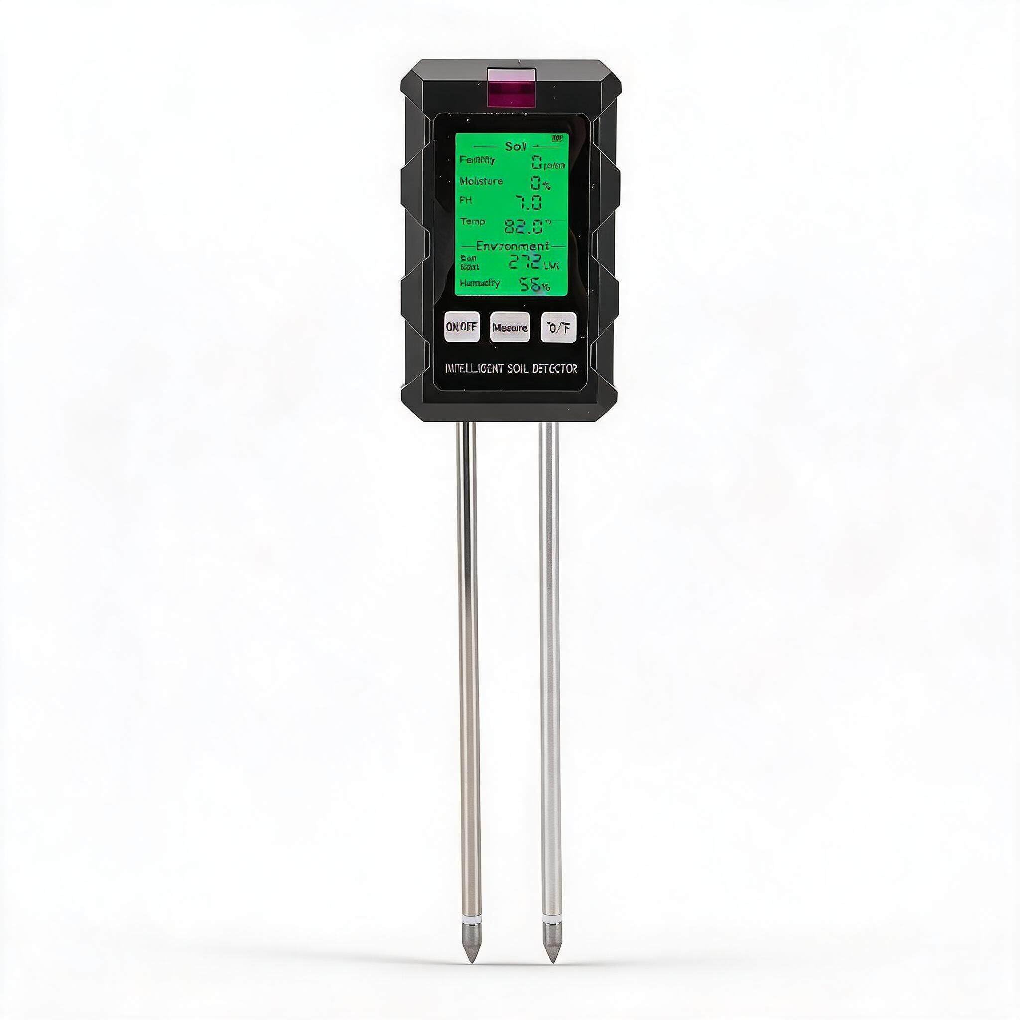 Sxhlseller 6 in 1 Soil Tester, Digital Soil Ph Tester, Soil Moisture Meter, Soil Humidity Fertility Temperature Sunlight Ambient Meter with Backlight for Garden