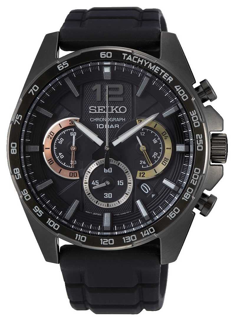 Seiko Men's Quartz Watch Stainless Steel with Silicone Strap-image-23