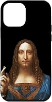 Vista 16 de Funda para iPhone 12 Pro Max Leonardo da Vinci - Salvator Mundi (salvador del mundo)