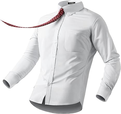 Amazon ビジネス用 ワイシャツ 竹繊維 天然 抗菌 着心地良い ノーアイロン 形態安定 形状記憶 イージーケア ビジネス 冠婚葬祭 無地 レギュラー ボタンダウン シャツ 通販