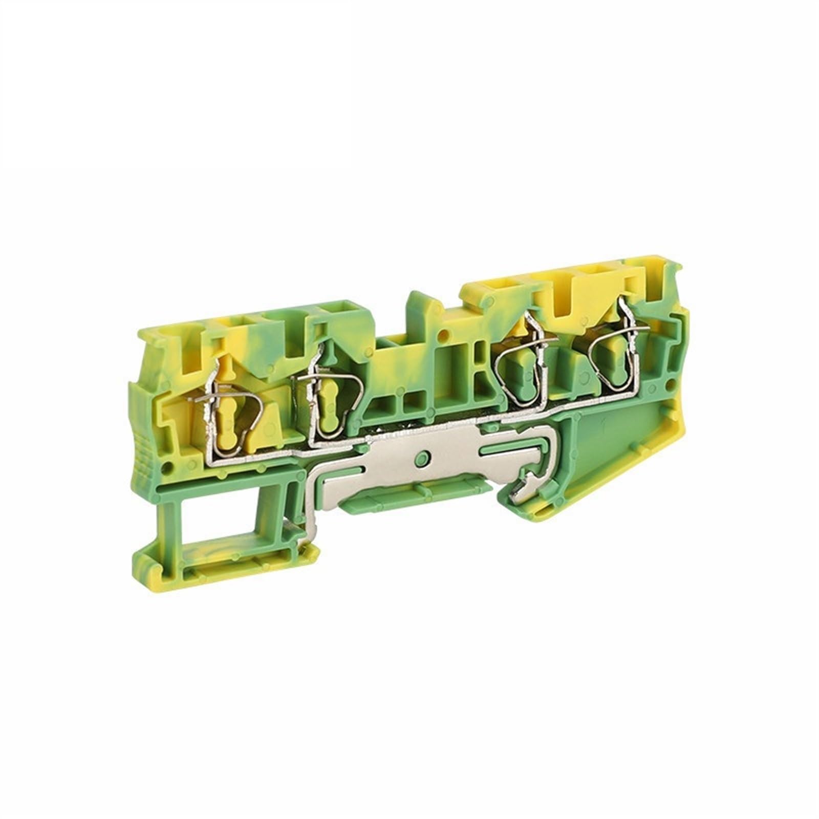 ST4-QU-PE Connettore filo di terra Morsettiera Molla ST 4mm² 2-in/out Messa a terra elettrica su guida Din ST 4-QUATTRO-PE(10 Pcs)