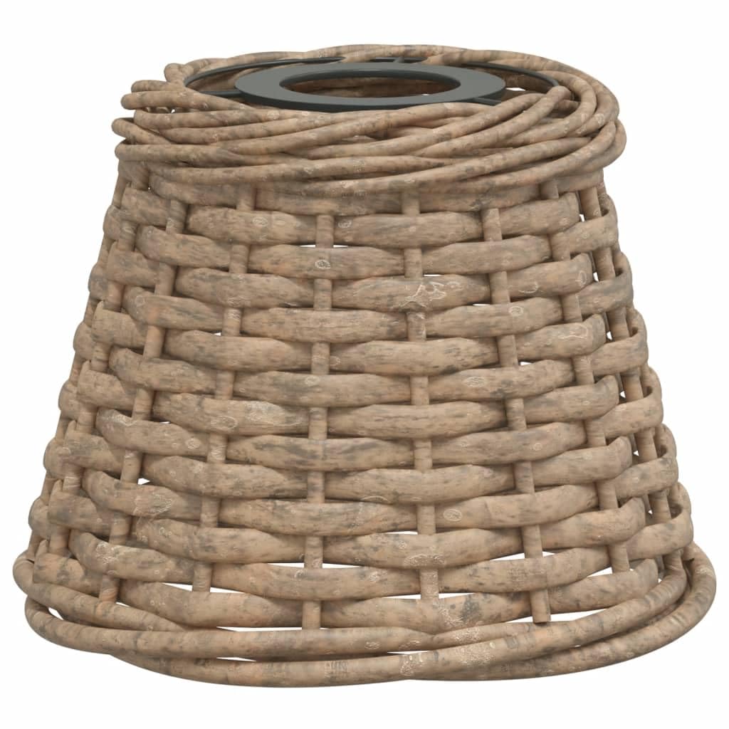 vidaXL Ceiling Lamp Shade - Brown Wicker - 15x12 cm