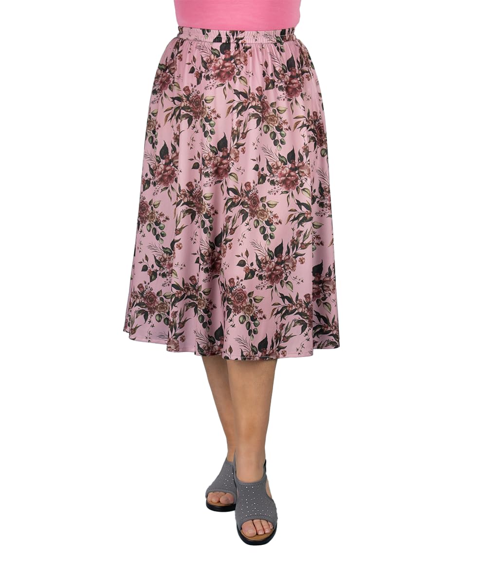 Fashion Friendly Pink Floral Skirt