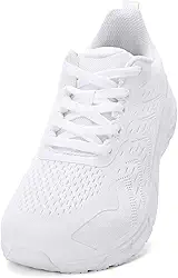 Sapatos masculinos com bico largo – Sapatos de caminhada de largura larga, confortáveis, atléticos, tênis de corrida, treino, academia, para inchaço, joanete, fascite plantar, pés, sola de borracha