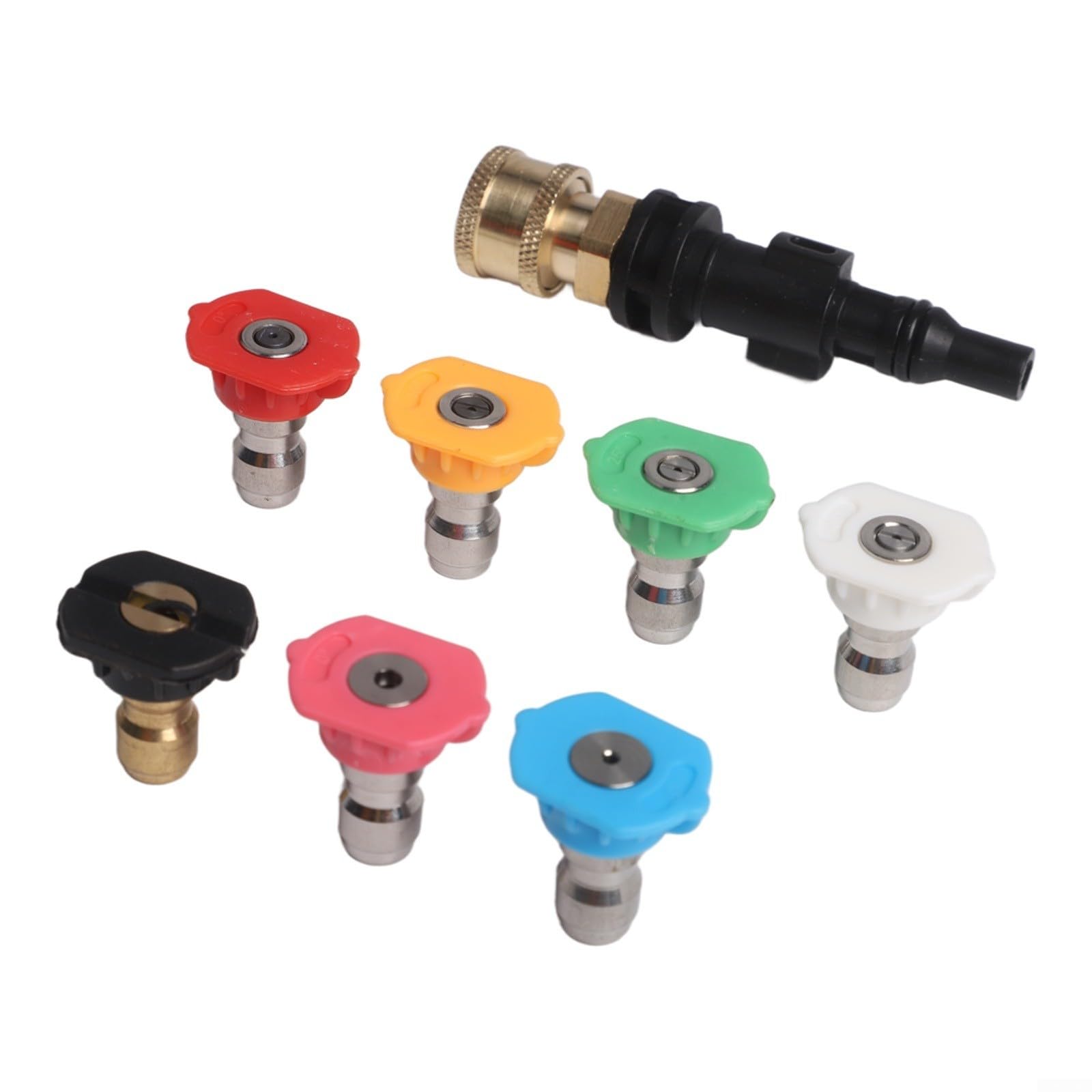 Boquilla de tanque de espuma de alta presión con adaptador de conexión rápida de 1/4 para LAVOR para PARKSIDE PHD para VAX para STERWINS para CRAFTSMAN para CHAMPION latón y plástico 3500 PSI