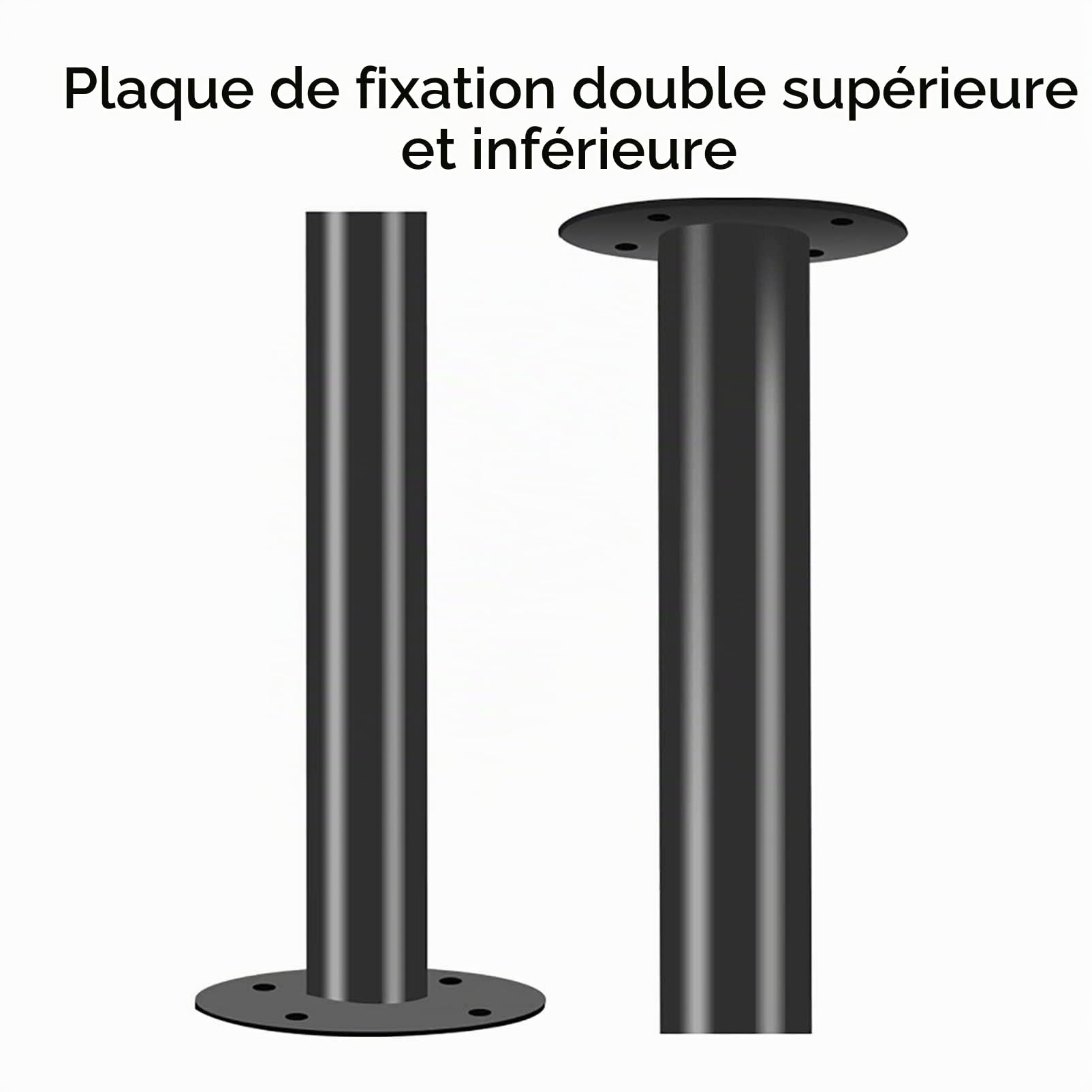 Support De Sol Pivotant À 360° pour Téléviseur LCD - Fixation Murale, Pivotant pour Cloison, Base Rotative pour Meuble TV, Compatible avec Les Écrans LED De 32 À 75 Pouces(110-135cm)